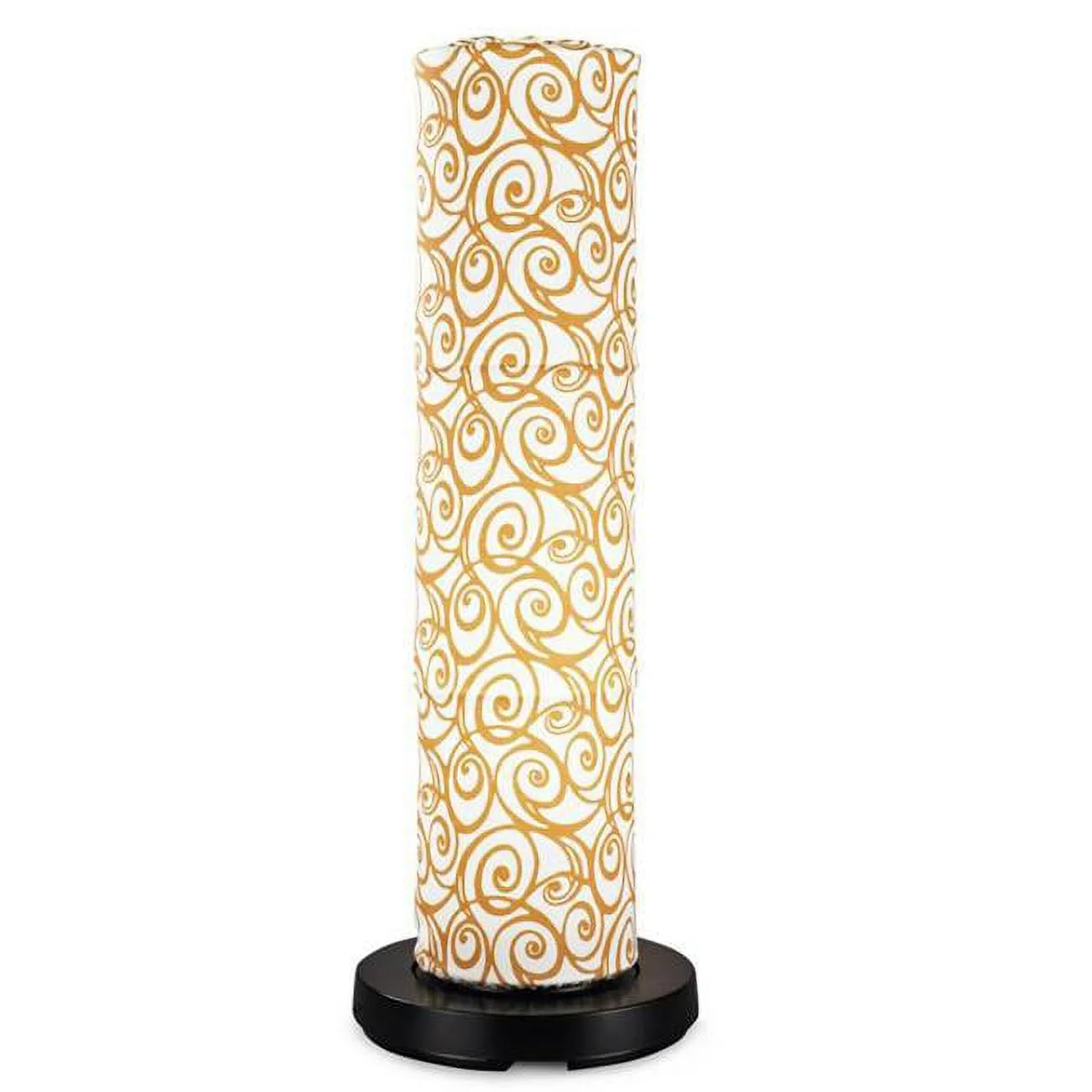 Patio Living Concepts PatioGlo LED Floor Lamp  Bright White  Orange Swirl Fabric Cover 73850