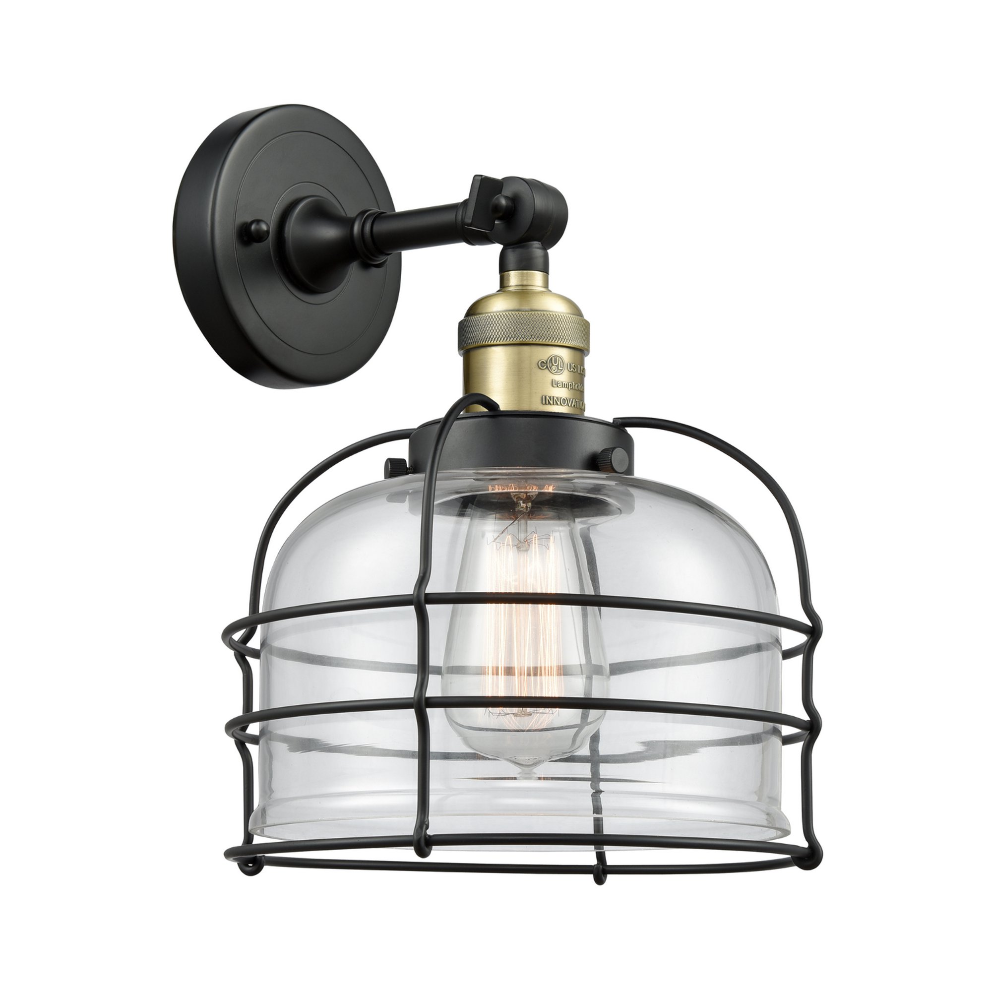 Innovations Lighting - Bell Cage - 1 Light Wall Sconce In Traditional Style-12