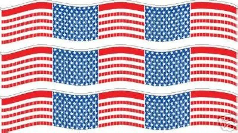 Americana Streamers Pennant Flag Sign (Pack of 25)