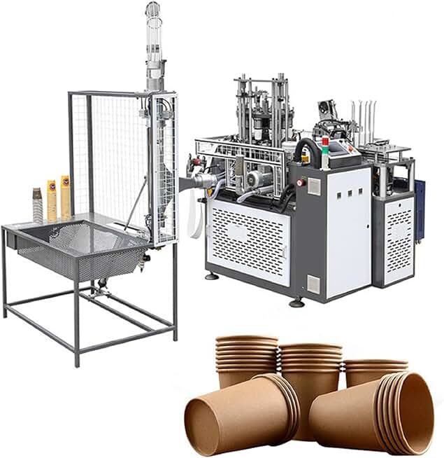 Customized Fully Automatic Paper Cup Making Machine - High-Speed Disposable Ice Cream Bowl Forming Machine for 3oz to 25oz Paper Cups with Lid - Automatic Paper Cup Printing and Packing Machine