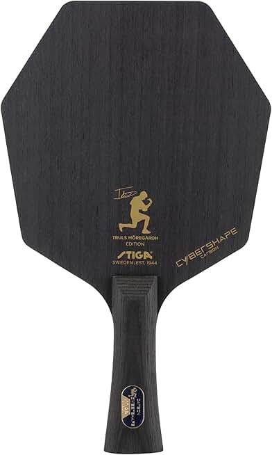 STIGA Cybershape Carbon CWT Truls Edition Table Tennis Blade with Custom Weight Technology I Superior Control & Enhanced Grip for Offensive Play