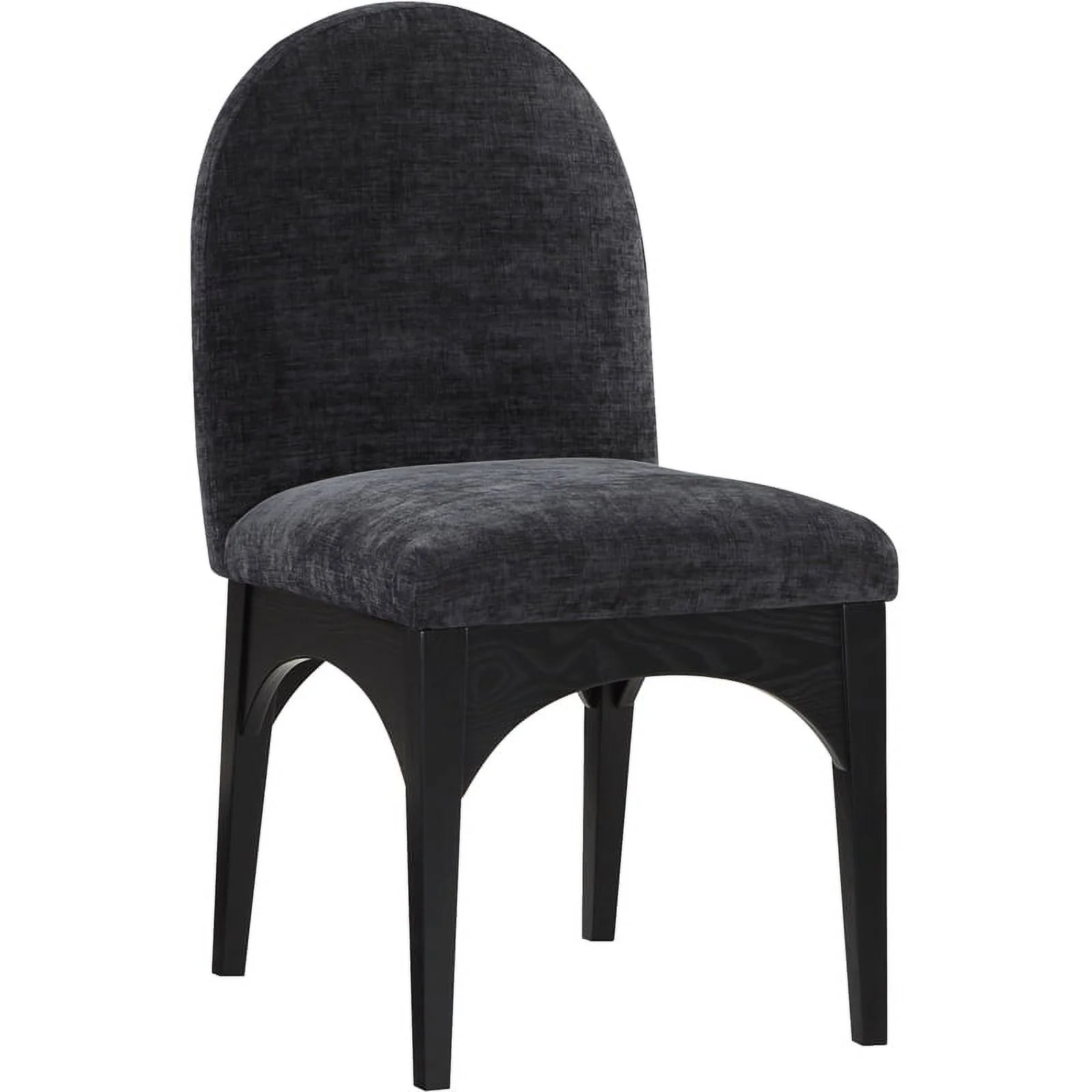 Pemberly Row Modern / Contemporary Black Fabric Dining Side Chair
