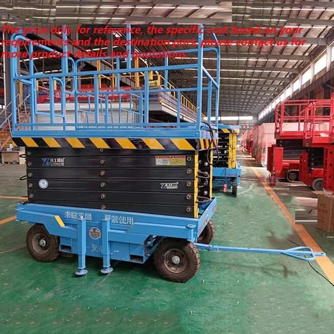 Small Electric Lifting Platform, Movable Elevator for Personnel and Cargo, Hydraulic Scissor Lift