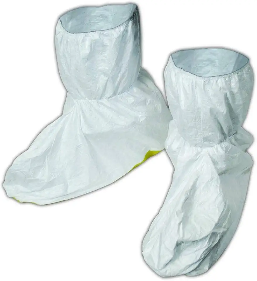 MAGID SC13CXL EconoWear Disposable Tyvek Elastic Boot Covers, XL, White (25 Pairs)