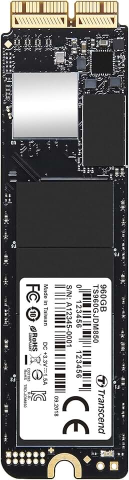 Transcend TS960GJDM850 960GB JetDrive 850 NVMe PCIe Gen3x4 SSD Solid State Drive