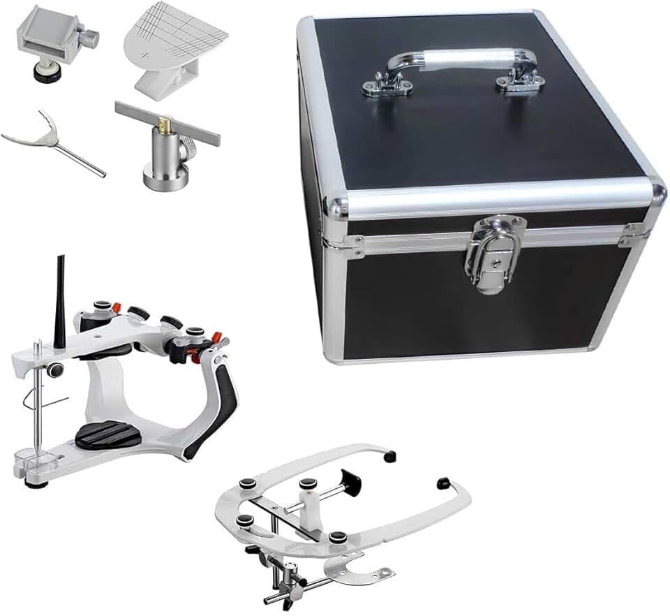US Stock Semi-Adjustable Articulator High Precision Articulator A7 PLUS Type with Facebow Aluminum Box