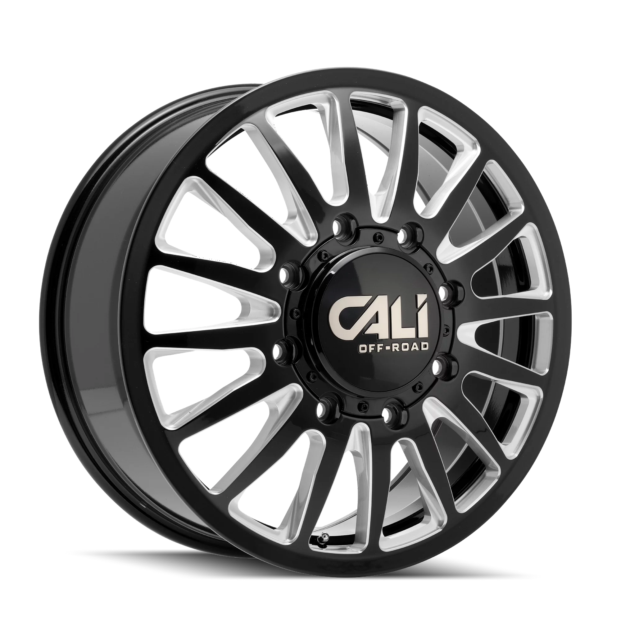 Cali Off-Road Summit Dually-9110D 20X8.25 8X170 115Et 124.9Cb Gloss Black/Milled Spokes