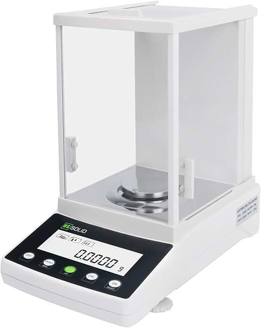 U.S. Solid USS-DBS47 0.1mg Analytical Balance, 220g x 0.0001g, Automatic Internal Calibration Lab Electronic Balance, Electromagnetic Transducer