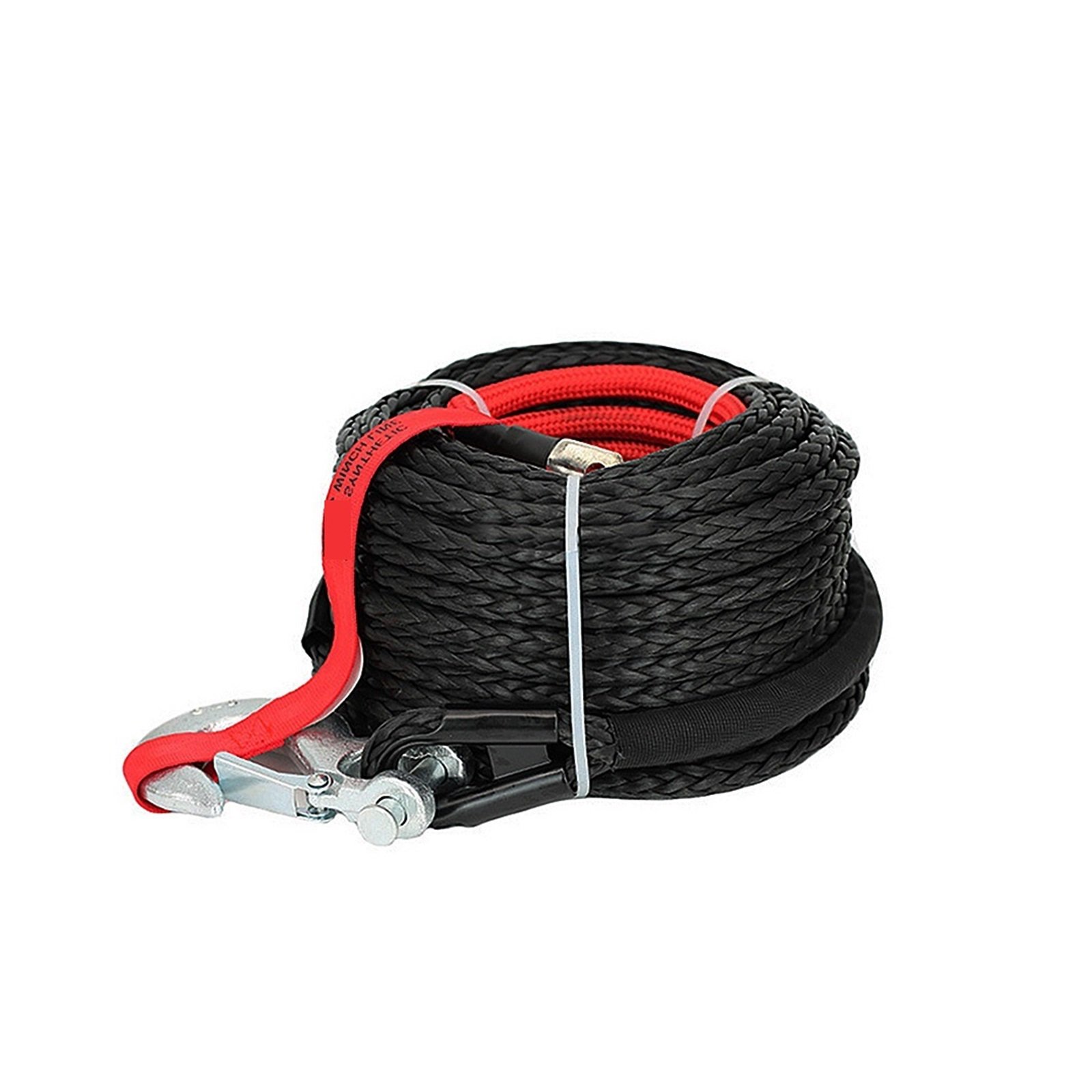13mm*25m 12mm*28m Synthetic Winch Rope Tow Car 4x4 Off Road Trailer Strap Breaking Strength Max 20500LBS For ATV SUV Vehicle
