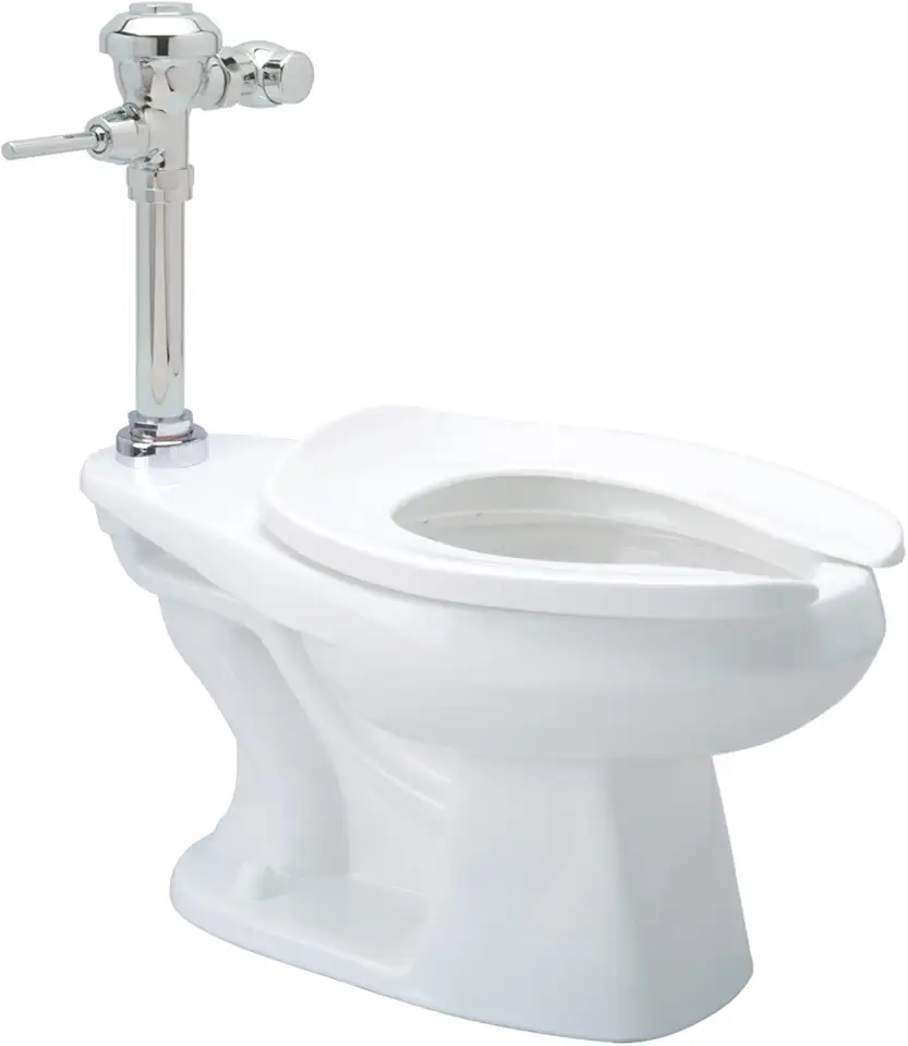 Zurn Z.WC3.AM Zurn One Manual Floor Mounted ADA Height Toilet System with 1.1 GPF Flush Valve