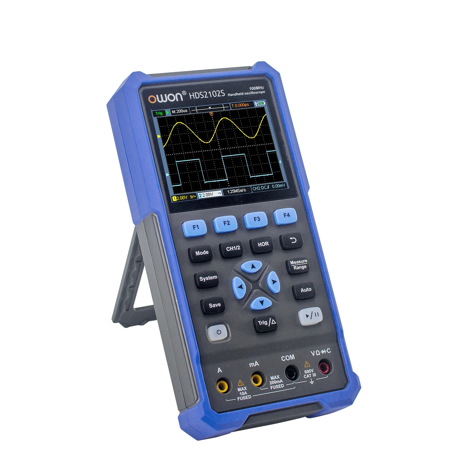 Oscilloscope,Rms 20000 Tester Channels Rms 20000 Dual Channels Rms Lcd Handheld 100mhz 500msa/s 3 In 1 500msa/s Dual Channels In 1 Handheld Buzhi 3-in-1 Hds2102s 3-in-1 S2102s 3 Type-c Eryue