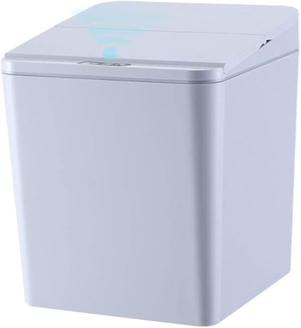 Automatic Touchless Intelligent Induction Motion Sensor Kitchen Trash Can Wide Opening Sensor Car Waste Garbage Bin(E,6L)