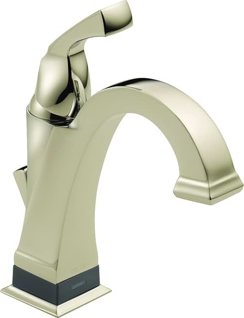 Delta Faucet 551T-PN-DST Dryden Single Handle Centerset Bathroom Faucet with Touch 20.XT Technology, Polished Nickel,7.88 x 1.63 x 5.38 inches