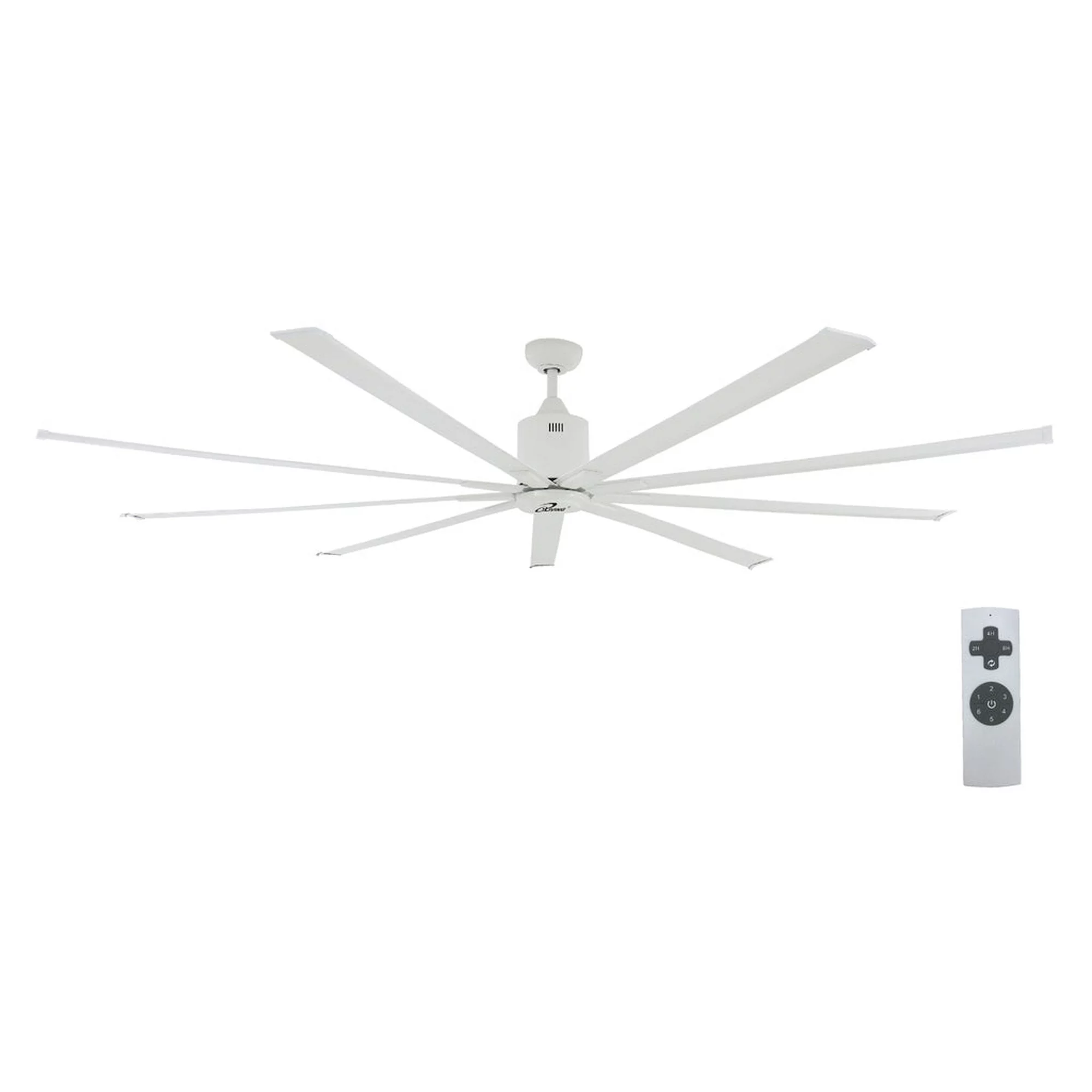 iLiving 88-Inch, 7.3 feet HVLS 9 Blades BLDC Big Ceiling Fan, High Volume Low Speed HVLS Fan, Reversible Industrial Commercial and Residential, 13600 CFM with IR Remote