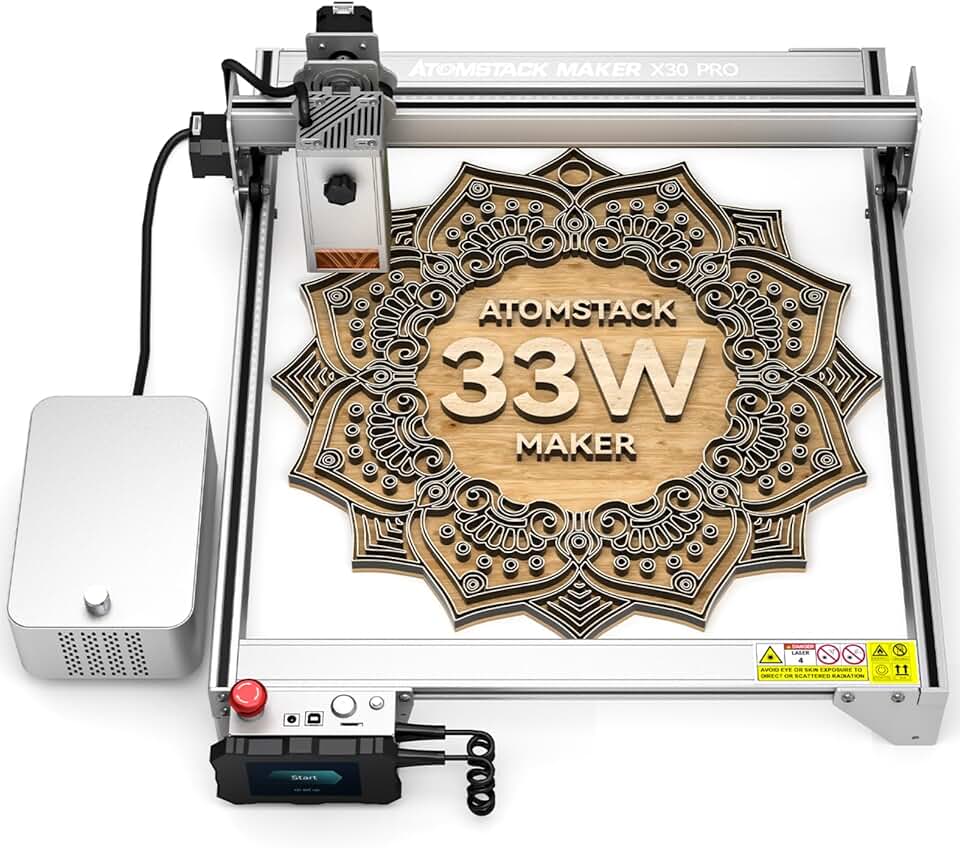 ATOMSTACK X30 PRO Laser Engraver Cutter - 160W Laser Engraving Machine for Wood and Metal, 33W Laser Output Power DIY CNC Laser Cutting and Engraving,Laser Class 4,33000mW