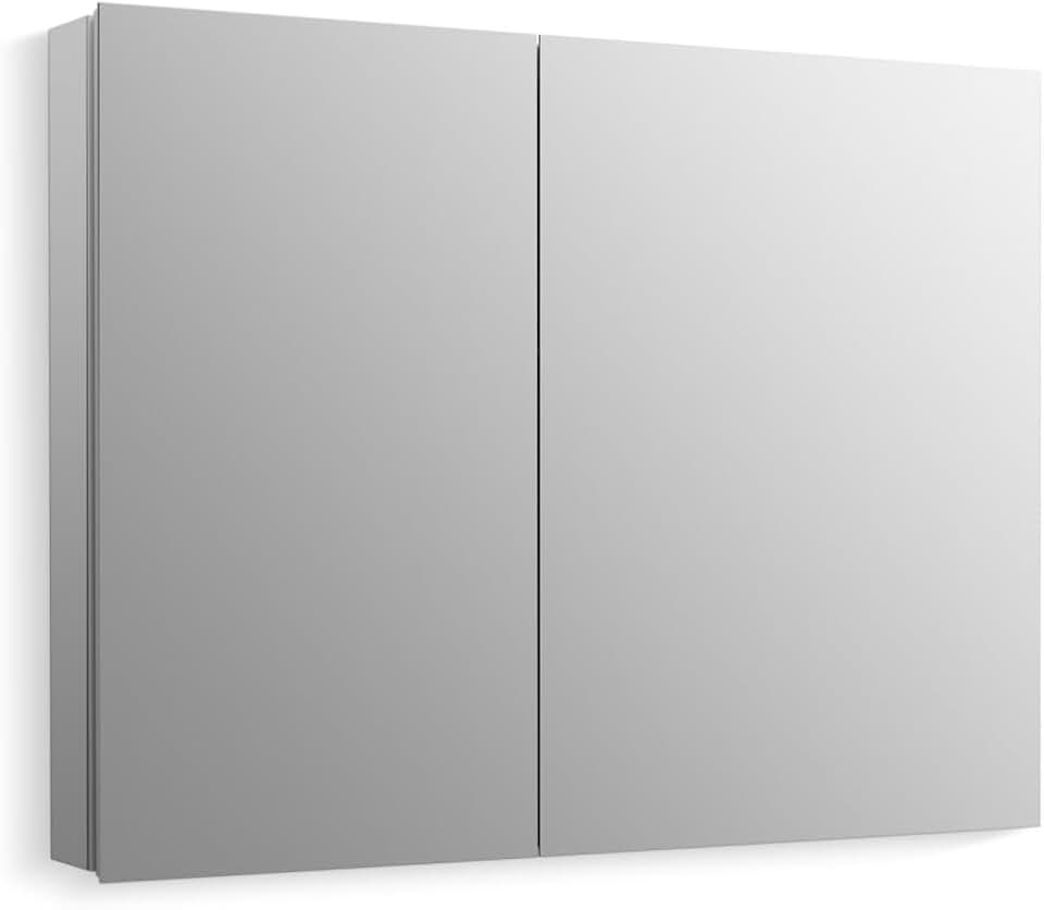 KOHLER K-55065-NA Embark Medicine Cabinet, Adjustable Shelves with Mirrored Doors, 35