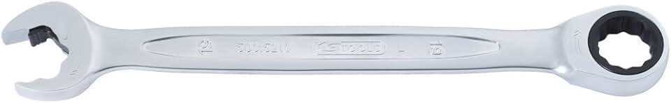 KS TOOLS 503.5227 Duo GEARplus Combination Spanner Set with Ratchet Mechanism in Ring and Open jaw 27mm, one Size, Clear