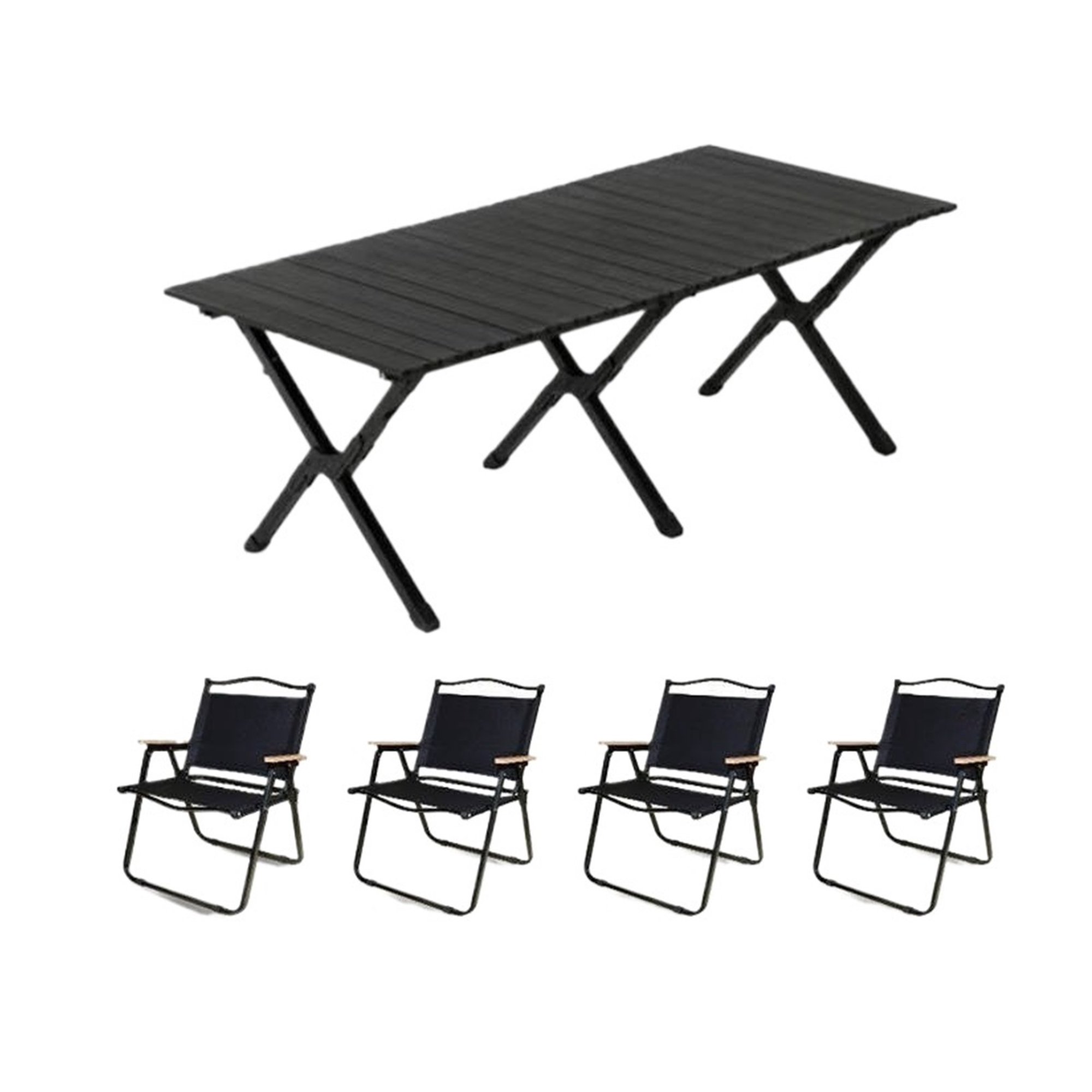 Outdoor folding table Portable Outdoor Barbecue Camping Dinner Folding Tables And Chairs--------Camping table and chair