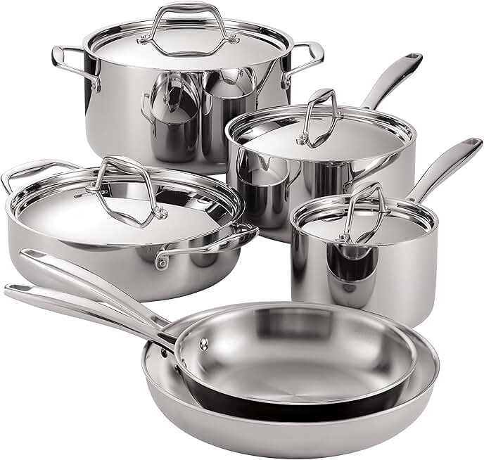 Tramontina 10-Piece Cookware Set Stainless Steel, 80116/248DS