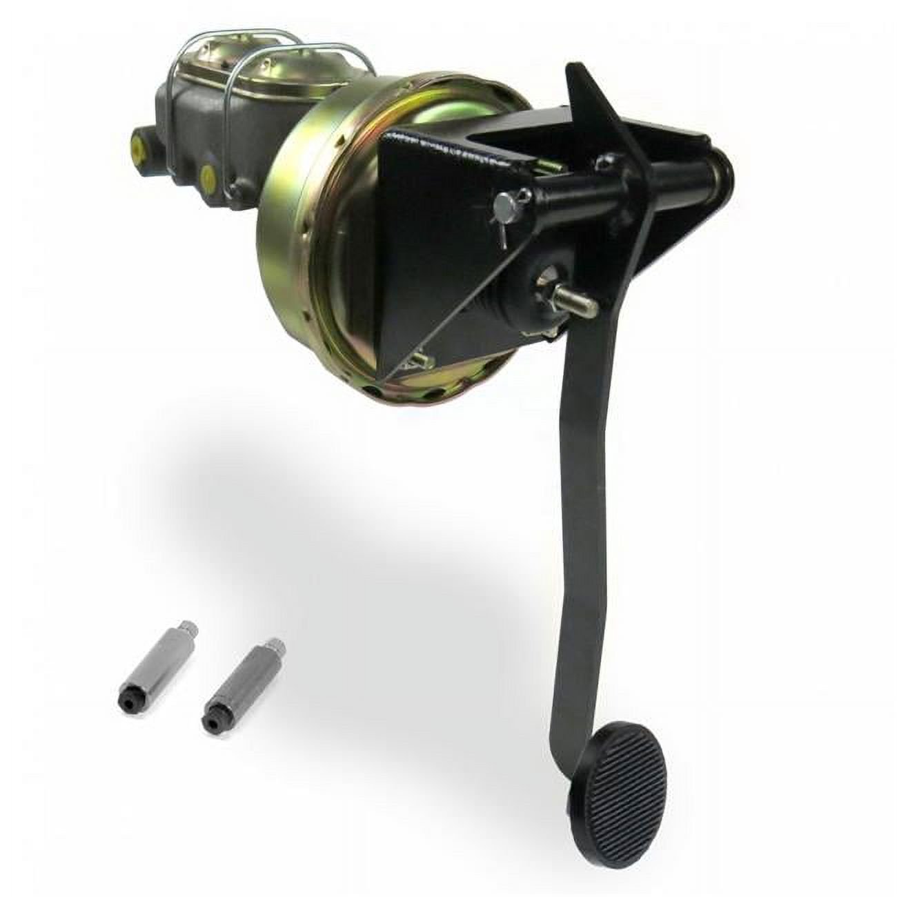 Helix Suspension Brakes & Steering  Universal Firewall 9 in. Single Brake Pedal Kit Disc & Disc 3 in. Black Pad