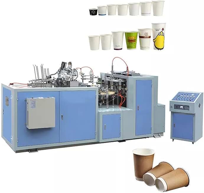 Customized Fully Automatic Paper Cup Making Machine - High Speed Disposable Ice Cream Bowl & Paper Cup Forming Machine (3oz-25oz) with Lid - Efficient Automatic Packing for Paper Cup Printing