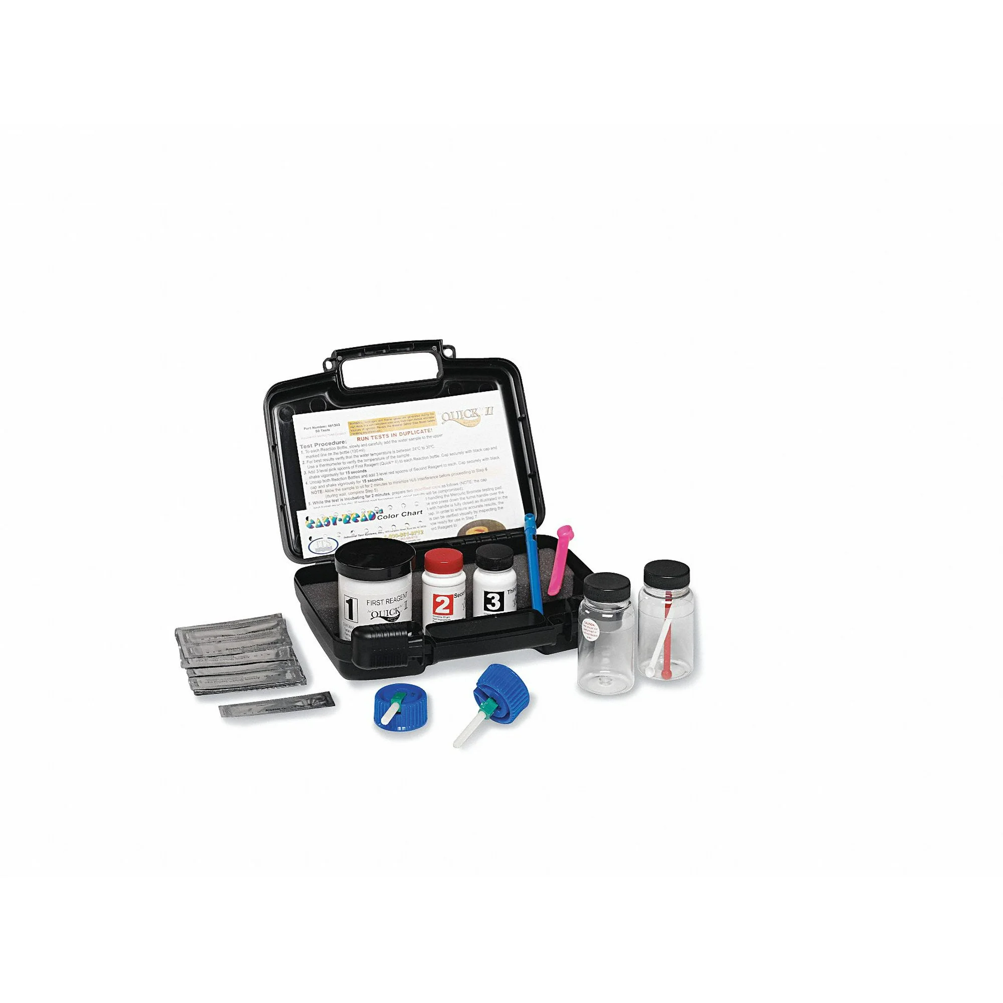 Industrial Test Systems Test Kit,Arsenic,1 to 100 UG/L 481303