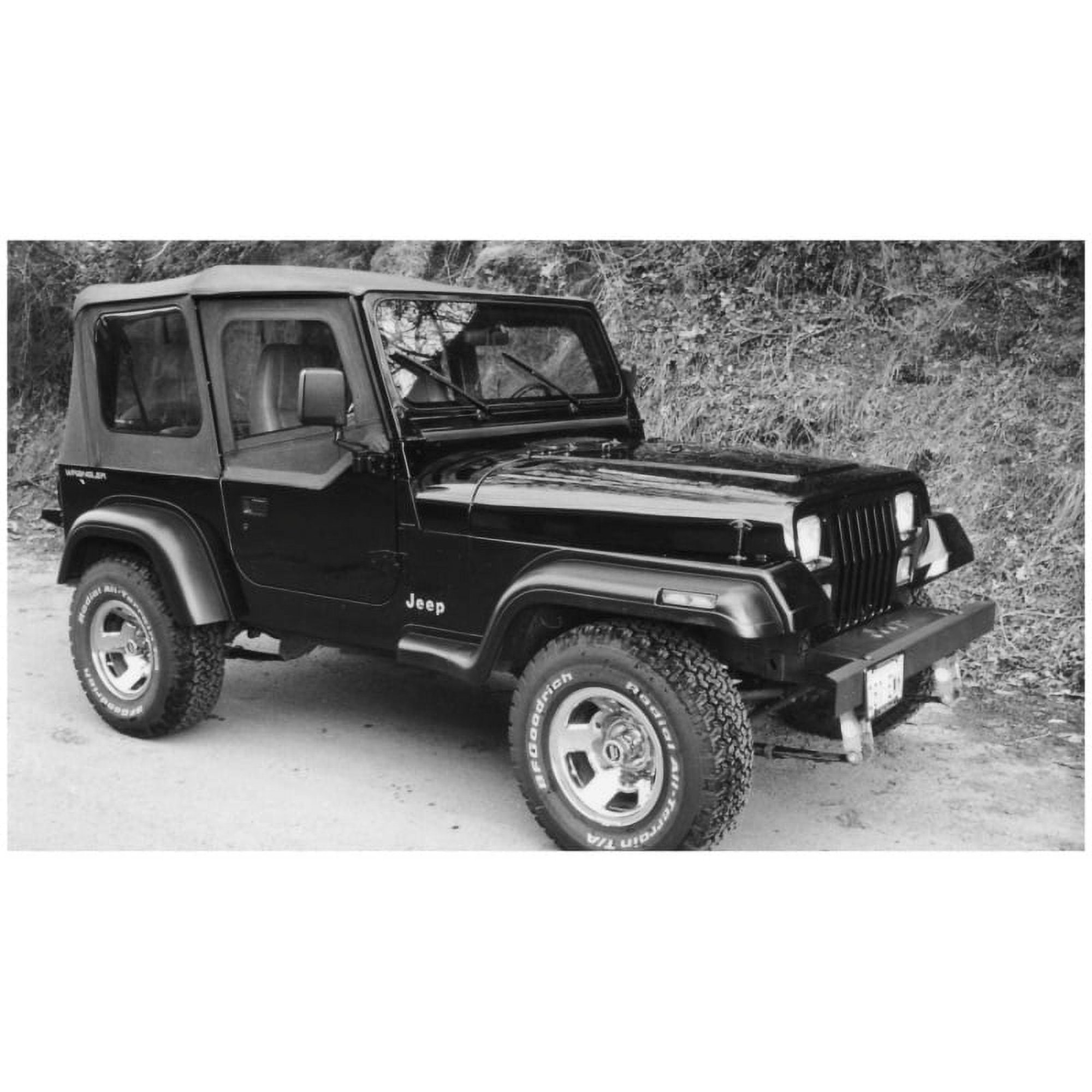 Bushwacker by RealTruck 87-95 Jeep Wrangler Extend-A-Fender Style Flares 4pc Excludes Renegade - Black