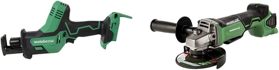 Metabo HPT 18V One Handed Reciprocating Saw w/Cordless Angle Grinder (Tool Only)