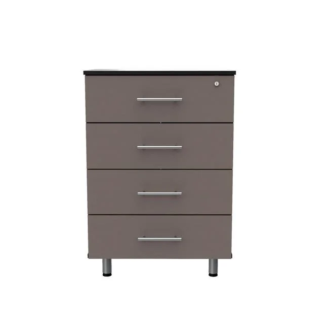 Inval America Maestrik 4-Drawer Engineered Wood Storage Garage Cabinet in Taupe