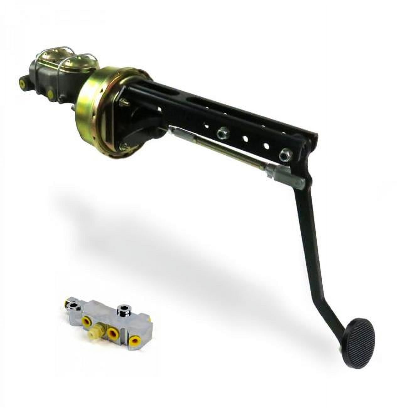 Helix Suspension  Universal Adjustable FW 9 in. Single Brake Pedal kit with Disc & Disc 3 in. Black Pad