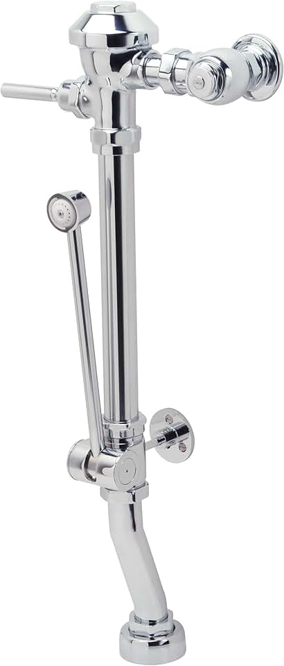 Zurn Z6011-WS1-BWN-YB-YC Aquaflush Flush Valve with Bed Pan Diverter For Grab Bar