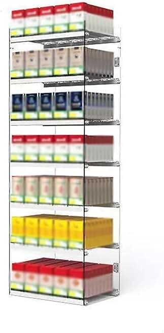Retail Cigarette Pusher Pack Display Holder，Cigarette Display Rack Shelf, Acrylic Wall Mounted Display Cabinet, Auto Cigarette Pusher Cigarette Display Holder, for Supermarkets,Retail Stores, Bars.(Si