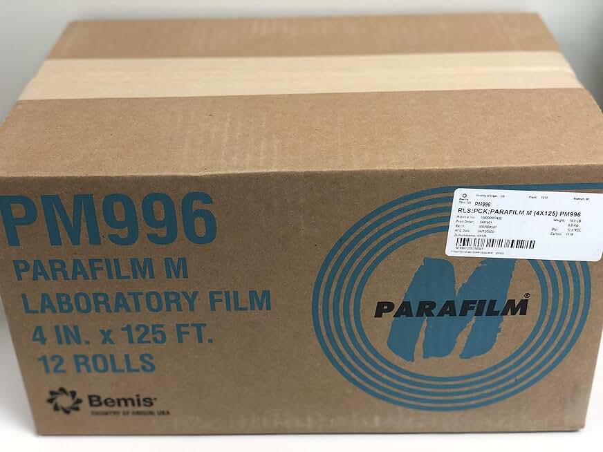 Parafilm Bulk Savings M PM996 Roll, Four Inch Tape, 125' Length x 4