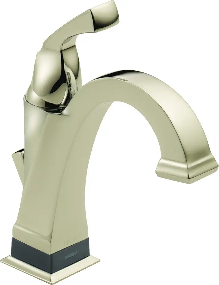 Delta Faucet 551T-PN-DST Dryden Single Handle Centerset Bathroom Faucet with Touch 20.XT Technology, Polished Nickel,7.88 x 1.63 x 5.38 inches