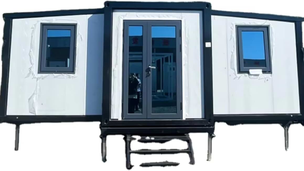 Tiny Houses Prefabricated Expandable Waterproof Expandable Office Container Houses Waterproof Prefab Luxury Villa with Door & Lock, for Backyard Garden or Farm Use