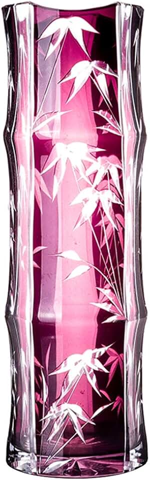 NAPPA Crystal Glass Clear Vase Pen Holder Glassware Limited Artwork Handmade Engraving Creative Gifts