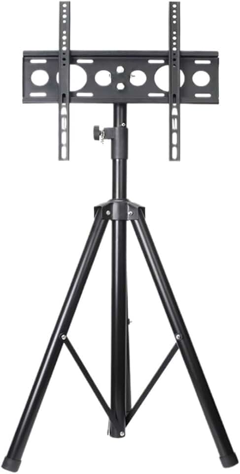 Universal TV Stand TV Stand for Bedroom Rotatable Portable TV Tripod Stand for 32-55 Inch LED Flat Screen TVs Monitors Height Adjustable Foldable TV Stand Universal Television Stands