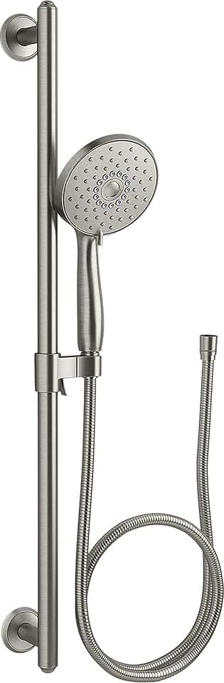 KOHLER 22177-Bn Forté 2.5 Gpm Multifunction Hand Shower Kit With Katalyst Air-Induction Technology, Brushed Nickel