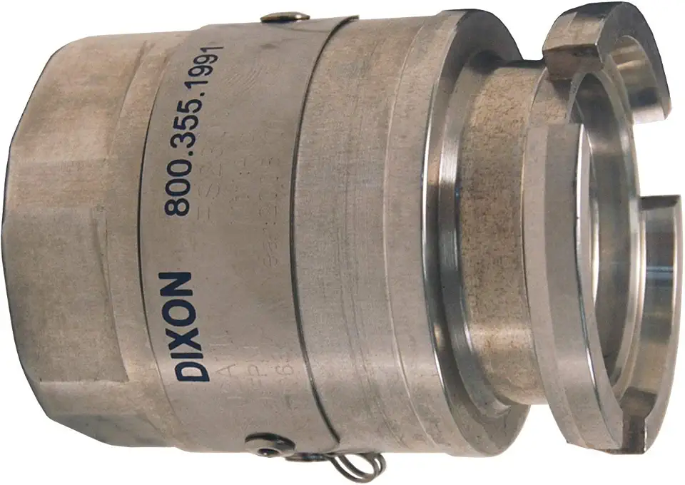 Dixon DDA200AL Anodized Aluminum Dry Quick Disconnect Fitting, Tank Adapter, 70mm Coupling x 2