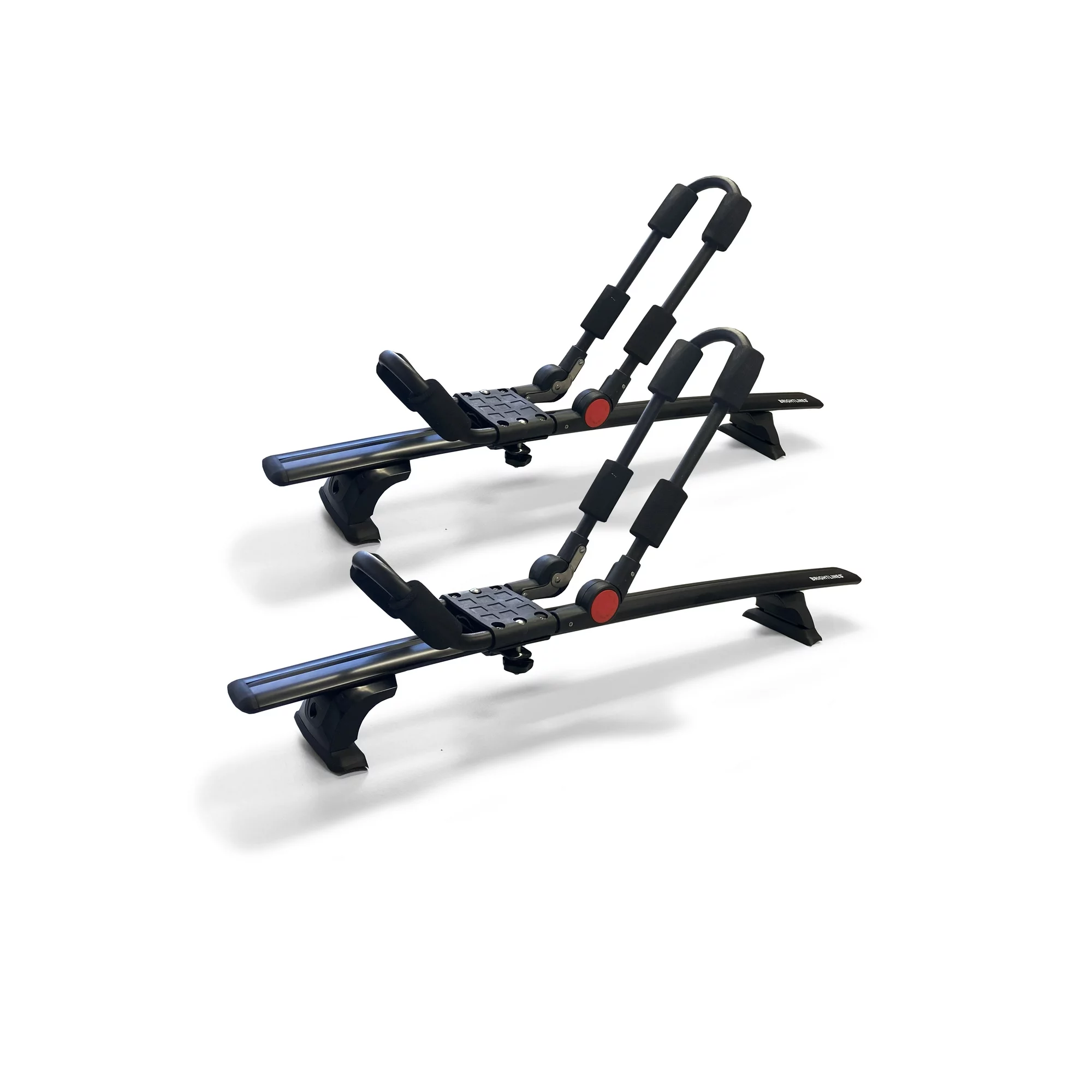 BrightLines Roof Rack Crossbars Kayak Rack Combo Compatible for Jeep Grand Cherokee (2011-2021) with Roof Black Moldings