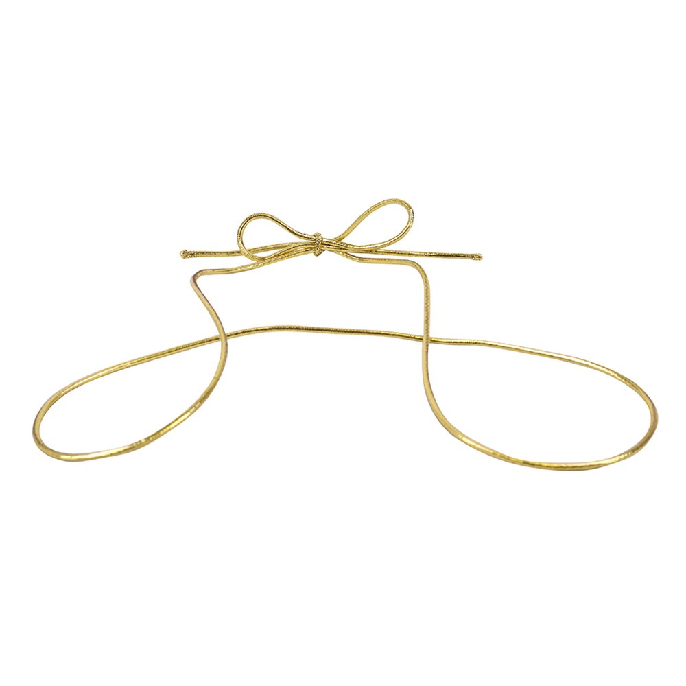 JAM Paper Elastic String Ties, Gold, 22 in, 1000/Pack