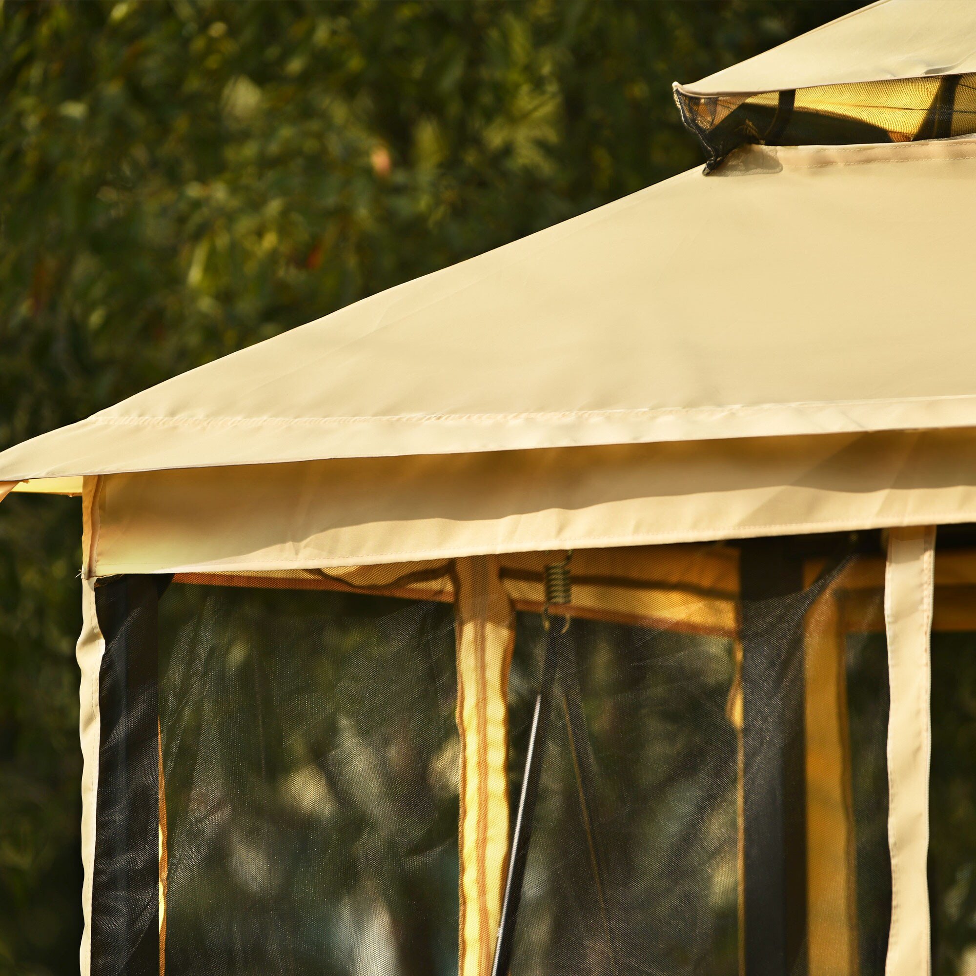 Outdoor Gazebo with Convertible Swing Bench