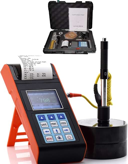 Portable Hardness Tester KH530, OLED Color Digital Display Hardness Value, Comes with Miniature Printer, Portable, can Measure Seven Kinds of Hardness.