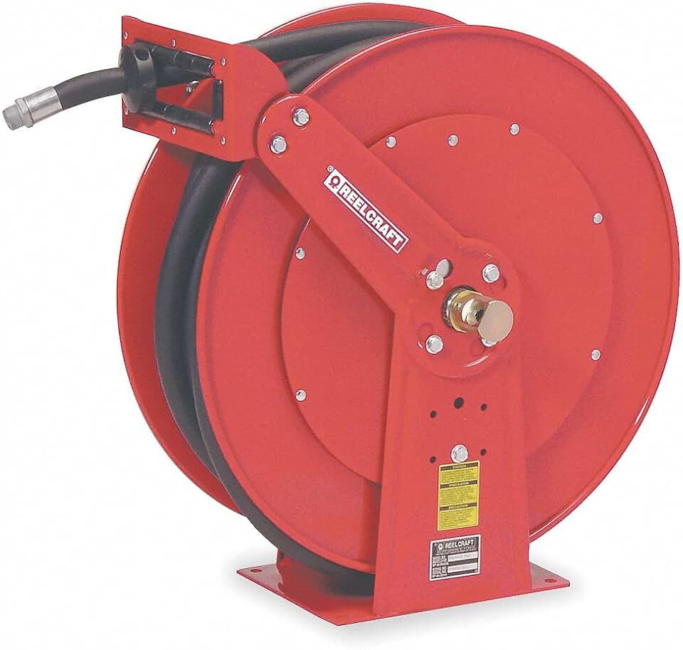 Reelcraft FD84050 OLP Spring Retractable Fuel Hose Reel, 1