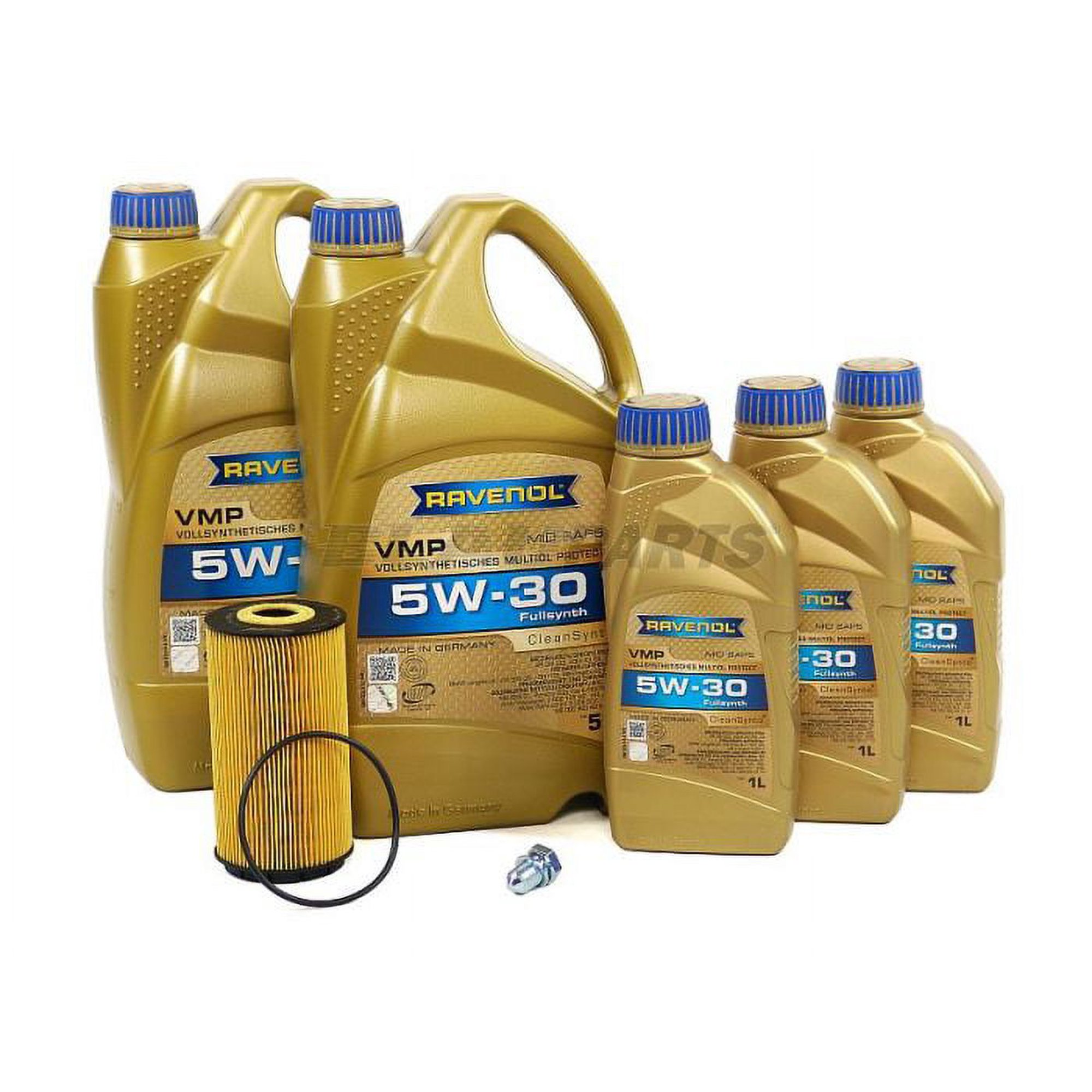 BLAU J1A5102-B Motor Oil Change Kit - Compatible with 2006 VW Phaeton w/ 12 Cylinder 6.0L Engine