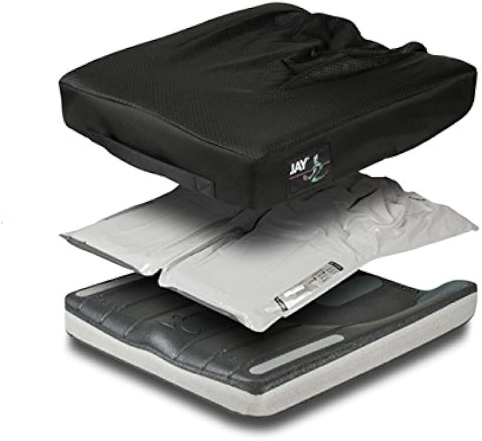 Jay J2 Wheelchair Cushion, 18 Inches X 18 Inches