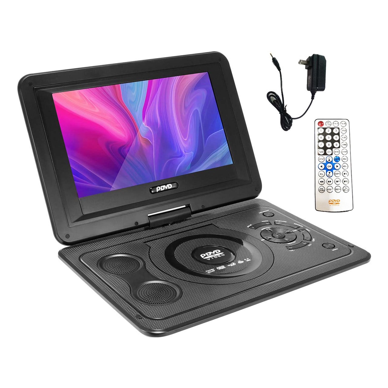 13.9 Inch Portable DVD Player HD Analog TV FM Radio USB SD Card Game 16:9 Rotatable TFT LCD Screen For Car Home Office