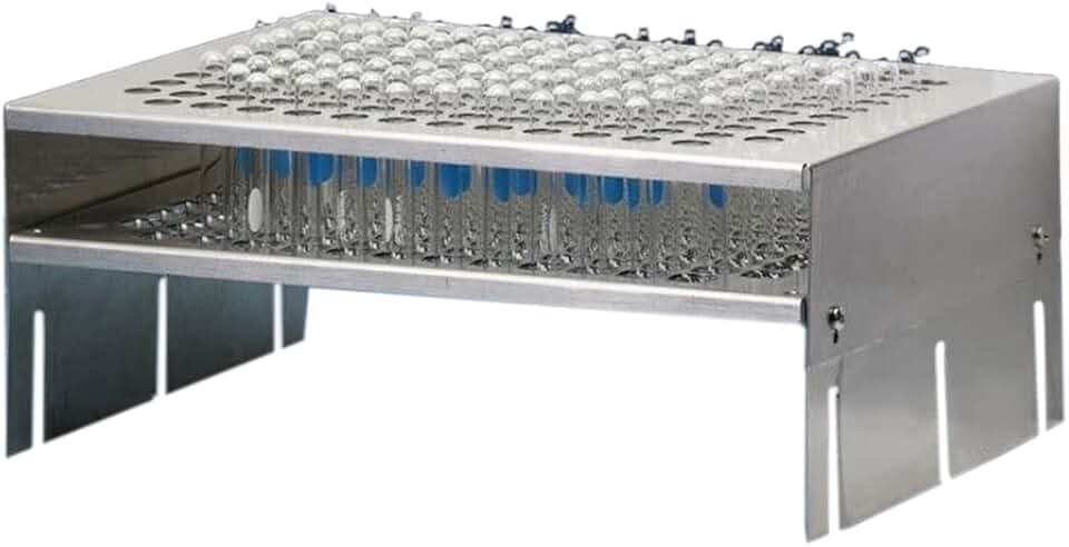 4546100 Stainless Steel Test Tube Holder for Accommodates 150 Each 10-13 mm OD Tube