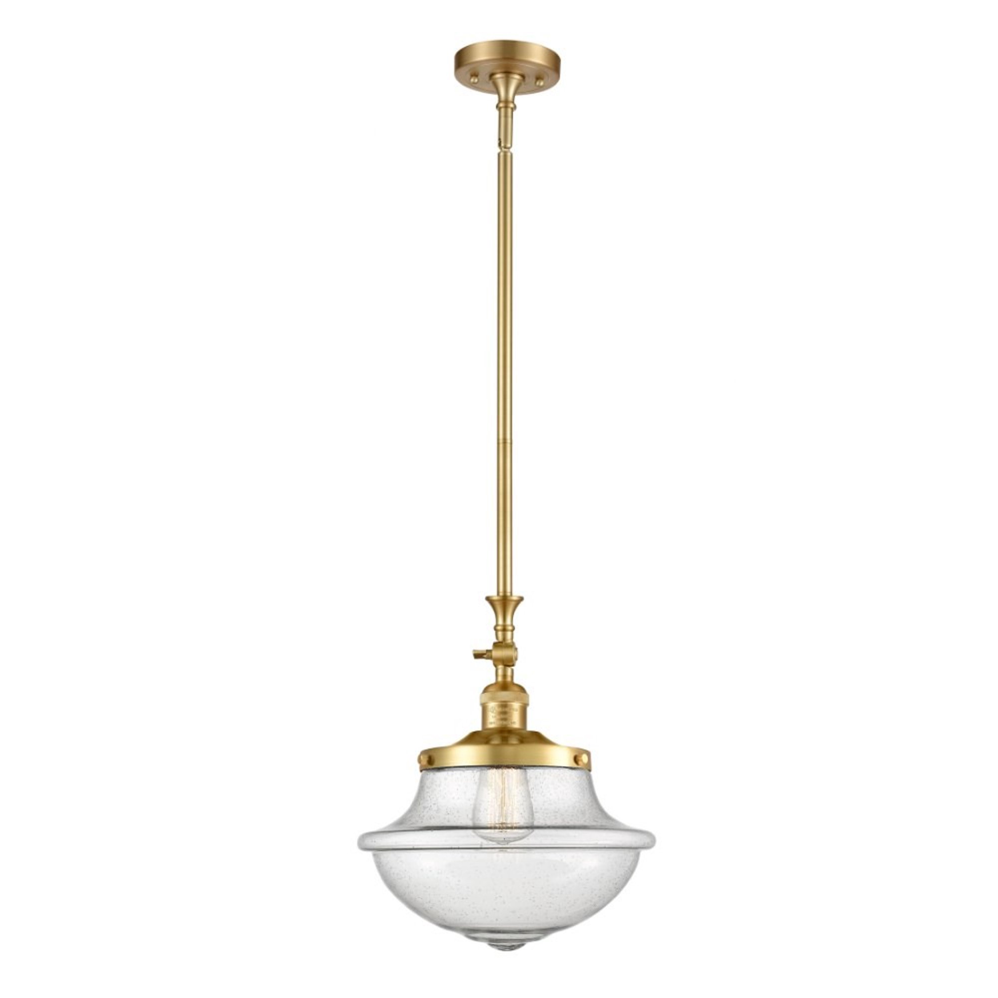 Innovations 206-SG-G544-LED Large Oxford 1 Light Mini Pendant part of the Franklin Restoration Collection, Satin Gold