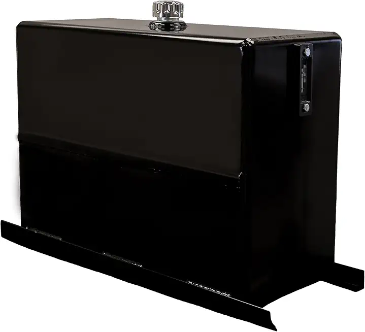 Buyers Products UR50S 50 Gallon Upright Steel Hydraulic Reservoir, Included Temperature Sight Gauge And Mounting Hardware